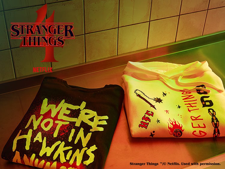 Stranger Things Hawkins Clothing Collection from Stranger Things Season 4