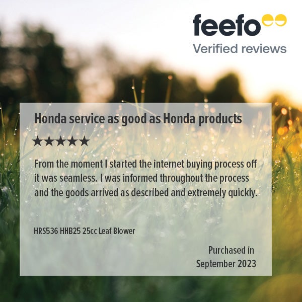 Happy customer, 5 stars, great product... does exactly what it says. Excellent Honda quality. THurd Honda bought now. Roller mower, mulching mower and regular four wheel varidrive. All excellent.