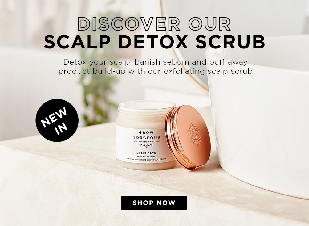 Detox your scalp, banish sebum and buff away product build-up with our exfoliating scalp scrub