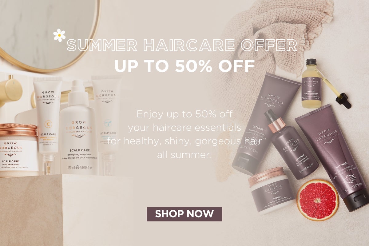 UP TO 50%  OFF SUMMER HAIRCARE