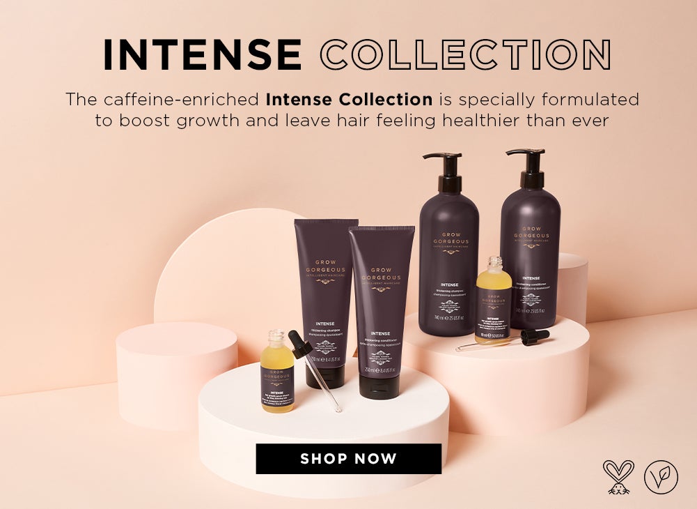 Intense Collection - The caffeine-enriched Intense collection is specifically formulated to boost growth and leave hair feeling healthier than ever