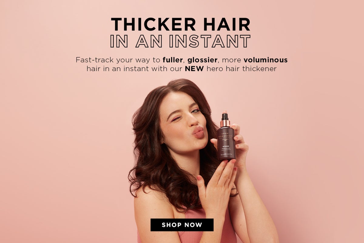 New Intense Thickening Spray for thicker, glossier, and more voluminous hair. Shop now!