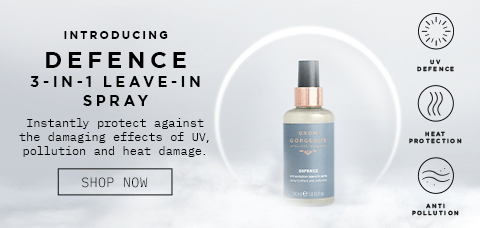 Introducing Defence 3 in 1 Leave in spray. Instantly protect against the damaging effects of UV, pollution and heat damage. Click to shop.