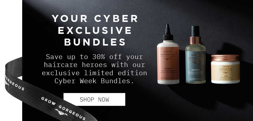 Your cyber Exclusive bundles. Save up to 30% off your haircare heroes!