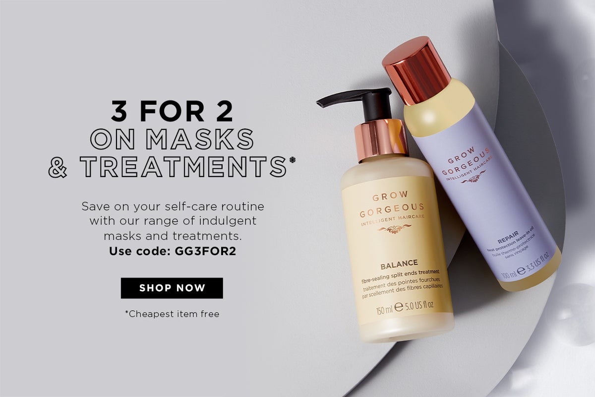 3 for 2 off Masks and Treatments