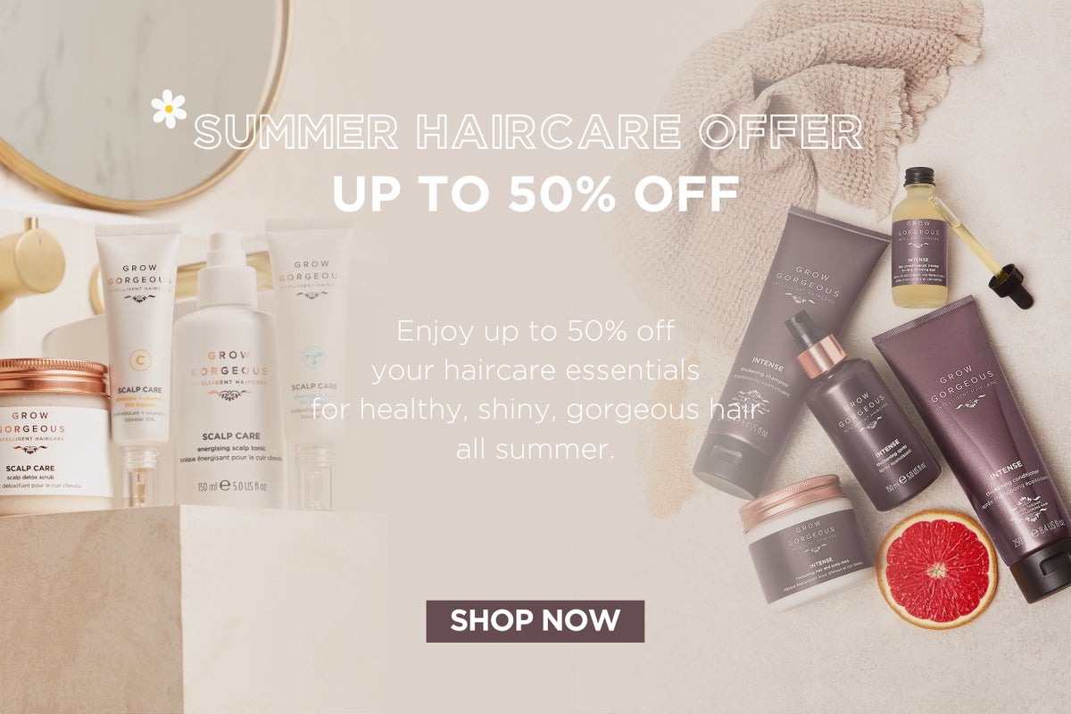 UP TO 50%  OFF SUMMER HAIRCARE