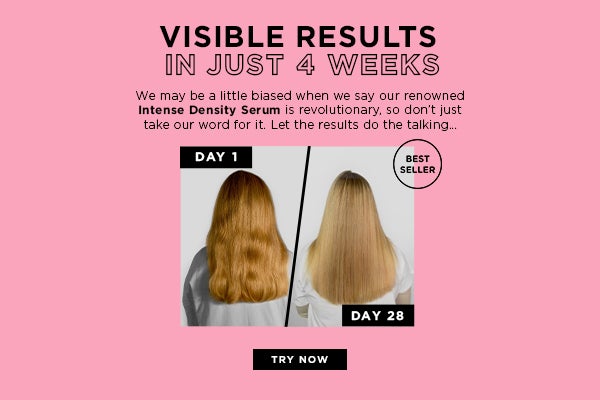 Shop the Intense Hair Serum for visible results in just 4 weeks