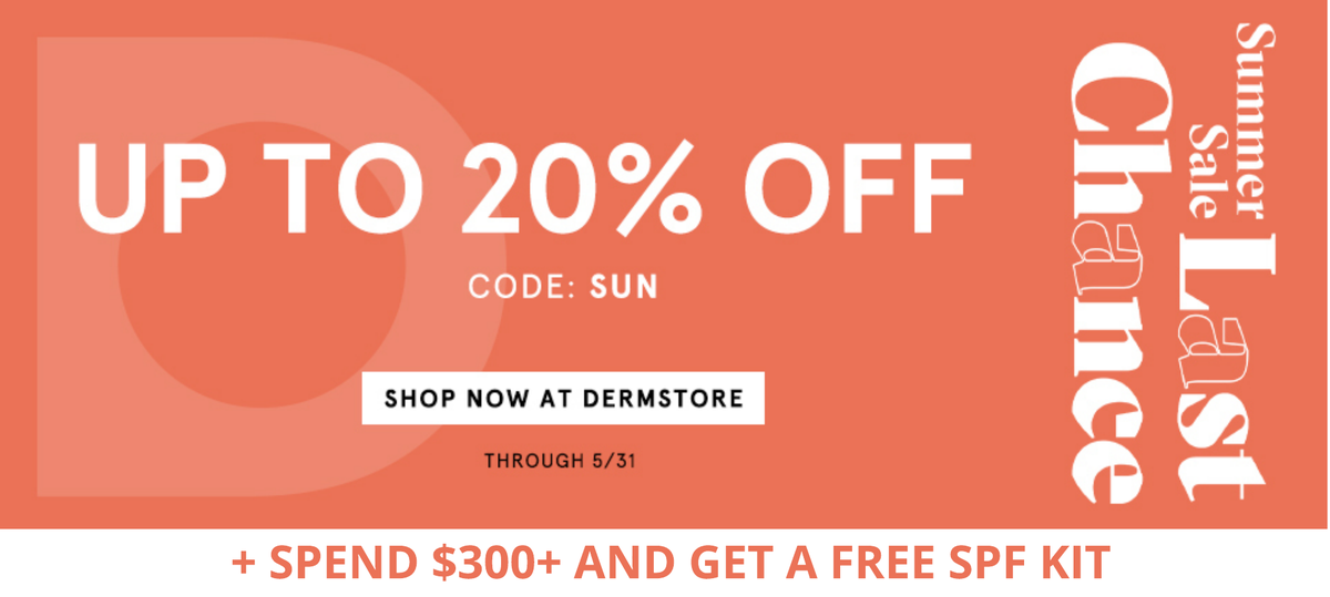 Up to 20% off Dermstore's Summer Sale. Shop now at Dermstore.