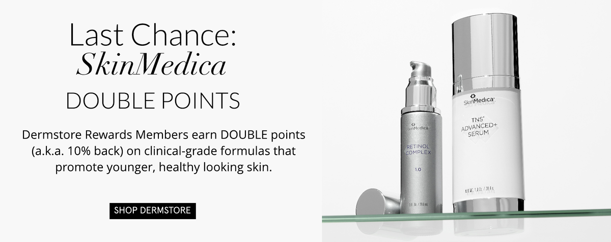 2X Points on SkinMedica at Dermstore