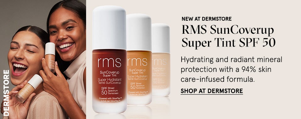 Shop at Dermstore: RMS SunCoverup Super Tint SPF 50- Hydrating and radiant mineral protection with a 94% skin care-infused formula.