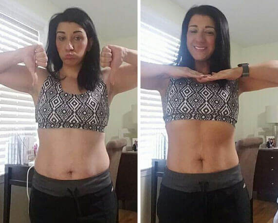 Katherine showing her results