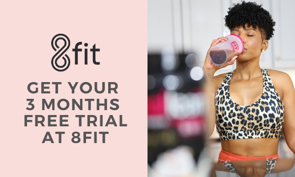 Get your 3 months free trial at 8fit on all orders!