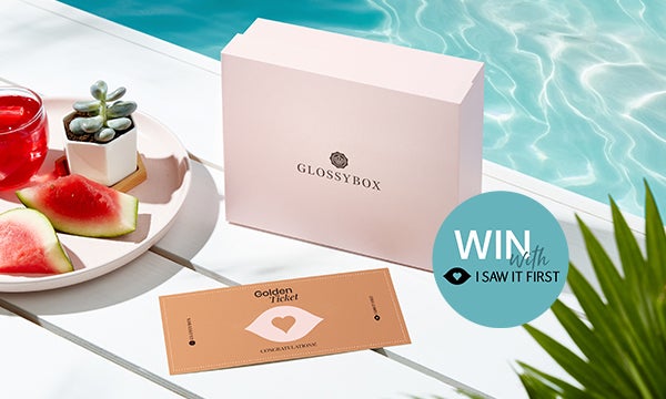Golden Ticket pictured with June GLOSSYBOX