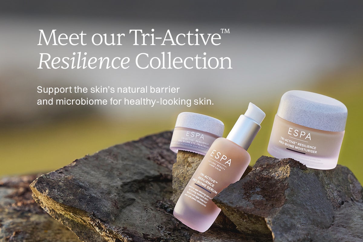 Meet our Tri Active Resilience Collection Support the skin's natural barrier and microbiome for healthy-looking skin serum eye moisturiser
