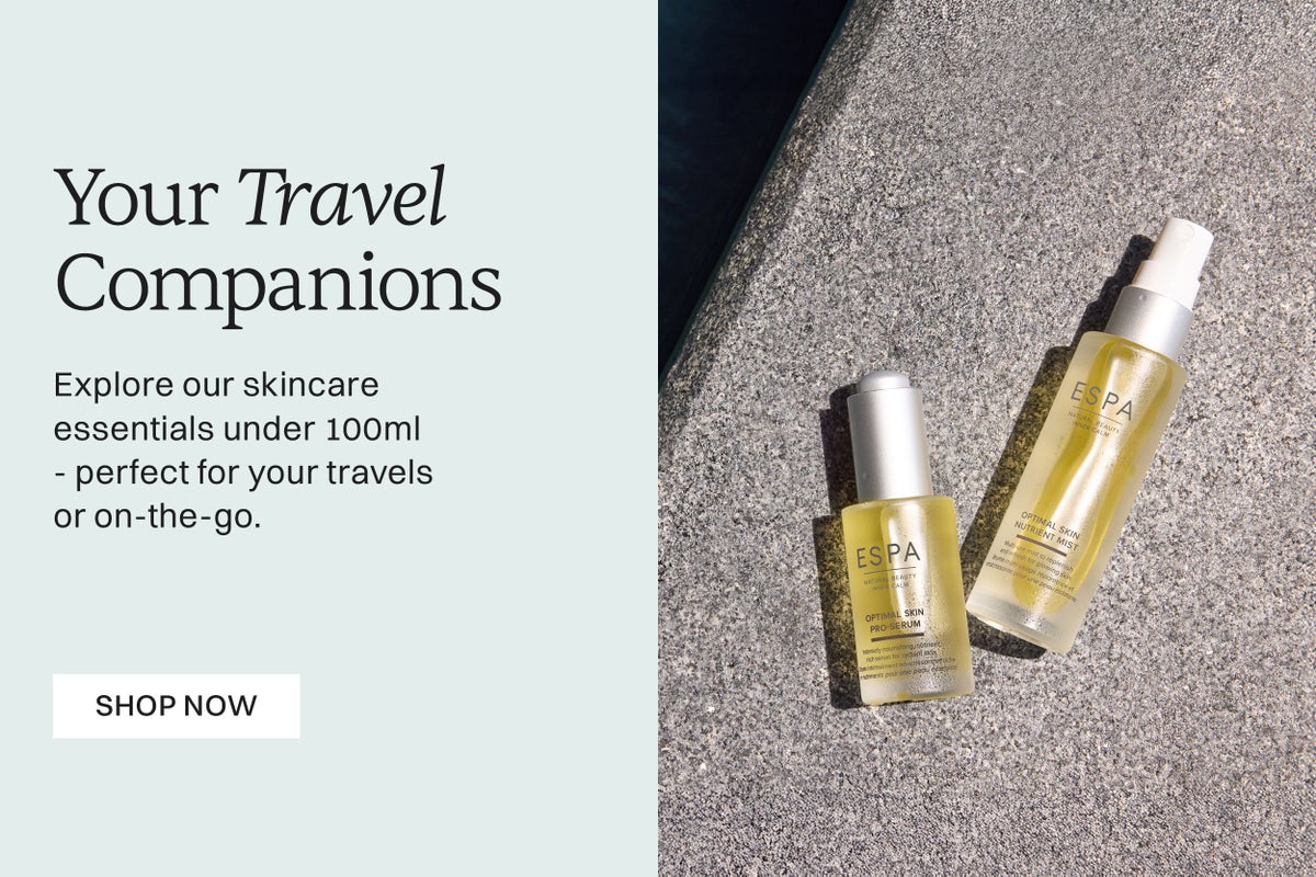 Your Travel Companions Explore our skincare essentials under 100ml - perfect for your travels or on the go Shop Now