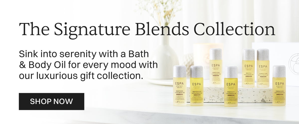 Signature Blends Collection Sink into serenity with bath and body oil for every mood with our luxurious gift collection