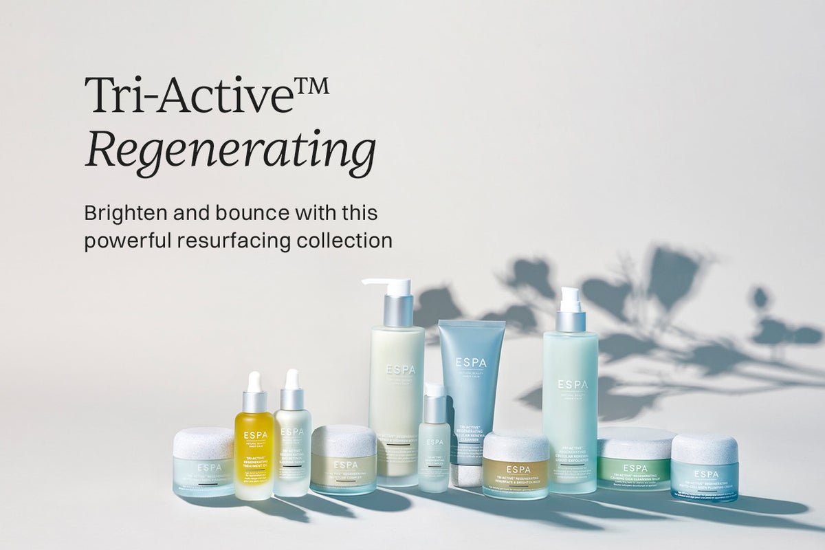 Tri-Active™ Regenerating brighten and bounce with this powerful resurfacing collection moisturiser serum eye moisturiser body face skincare body butter tighten define plumping cleanser