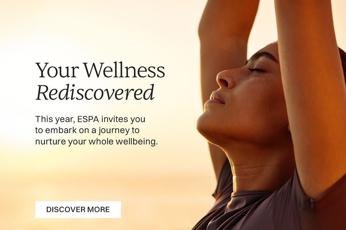 Your Wellness Rediscovered This year ESPA invites you to embark on a journey to nurture your whole wellbeing. Discover more about Thermal Balance Signature Blends Hot Cold Spa Treatments