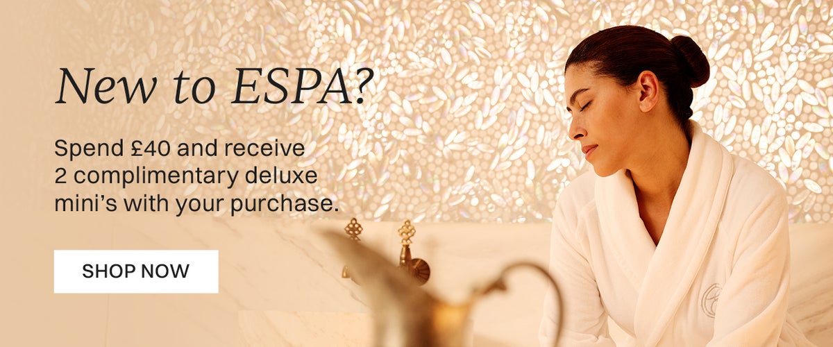 New customer to ESPA? Spend £40 and receive 2 complimentary deluxe minis with your purchase Shop Now.