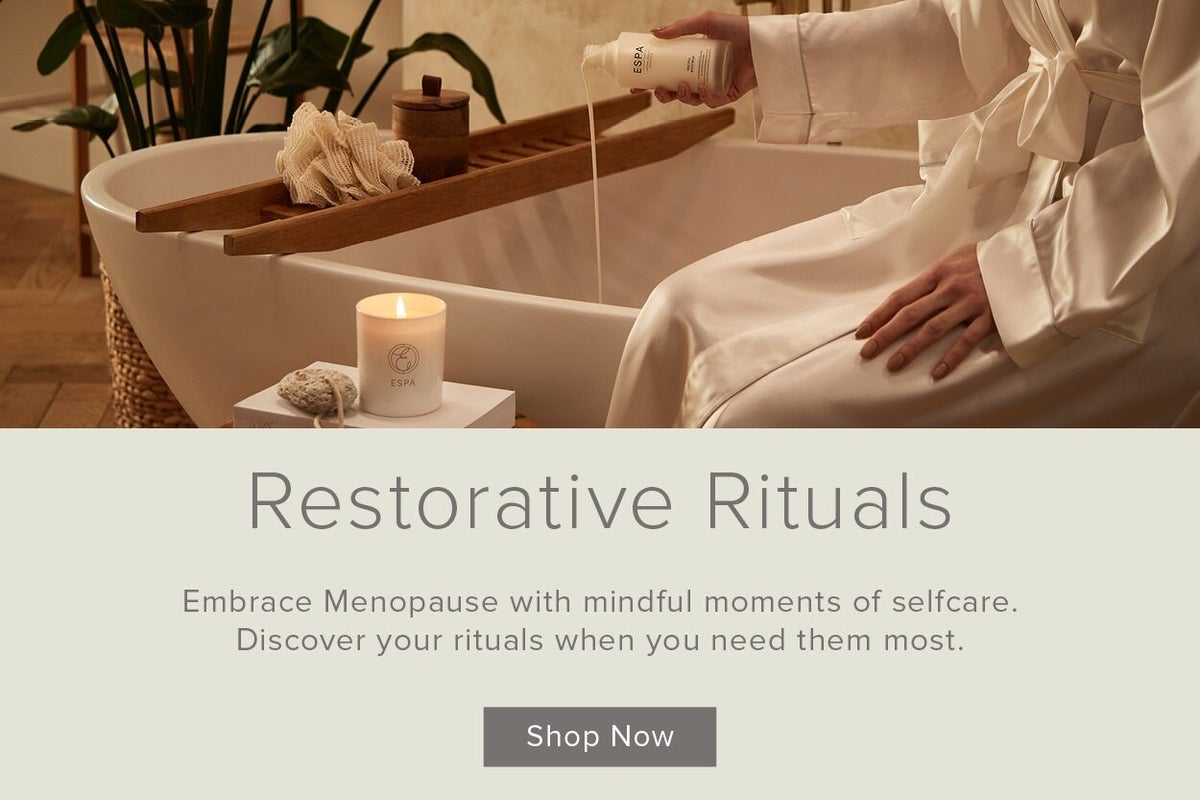 Menopause banner - Rituals & routine
