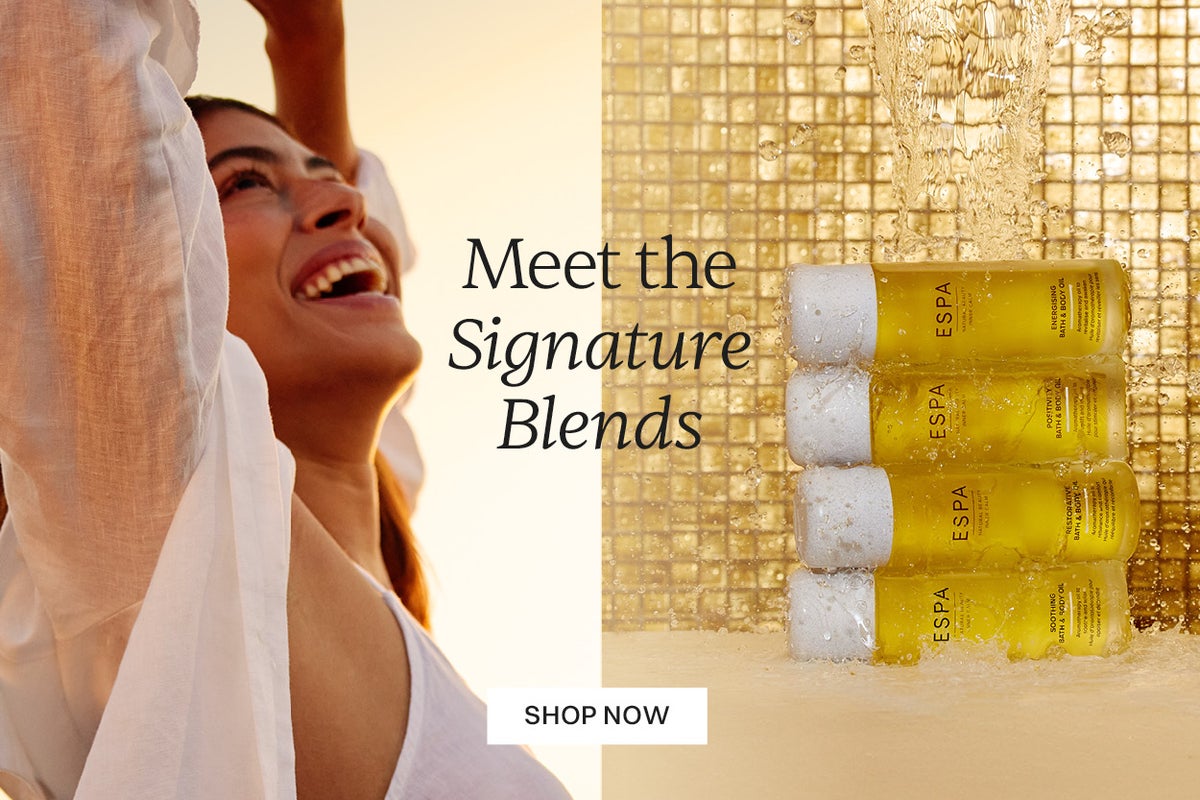 Meet the Signature Blends Bath and Body Oils Wellness Spa Positivity  Restorative Energising Soothing Aromatherapy