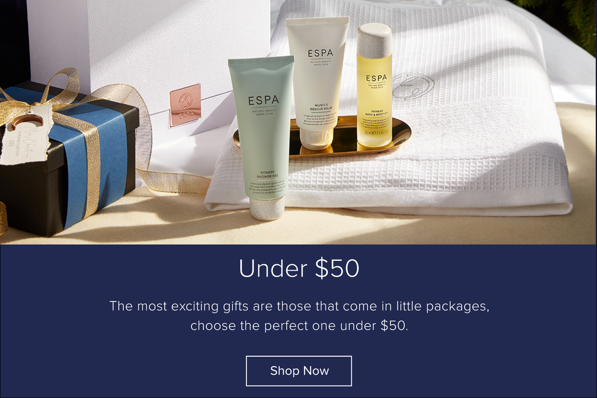 Gift Guide for under $50	 Click to shop now