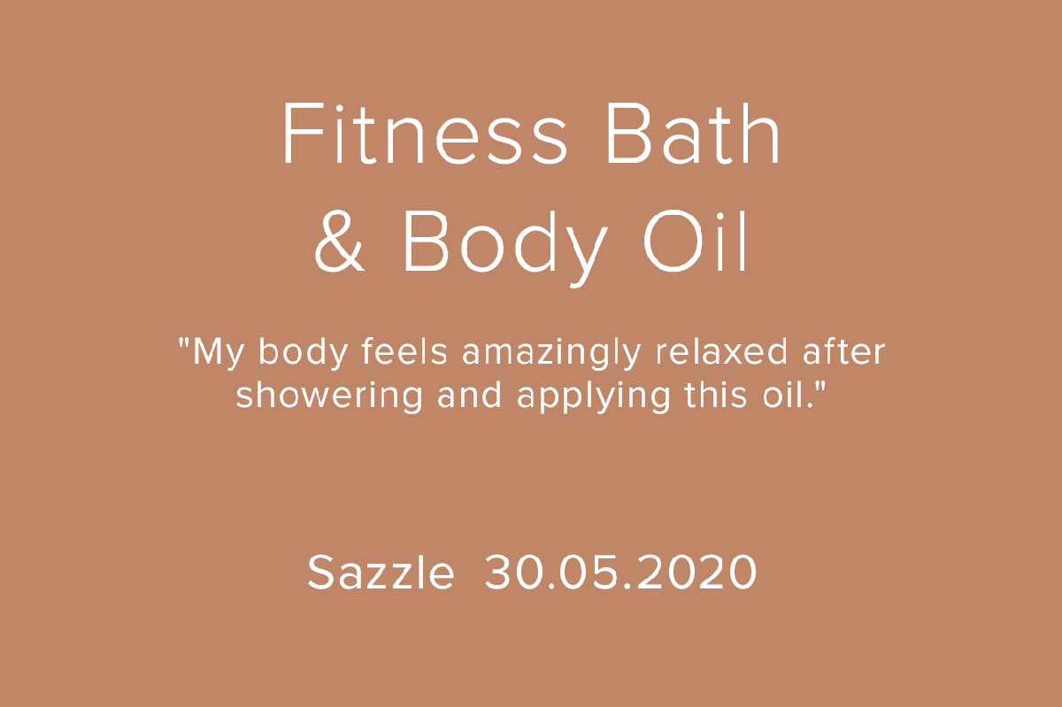 Fitness Bath & Body Oil Review Banner