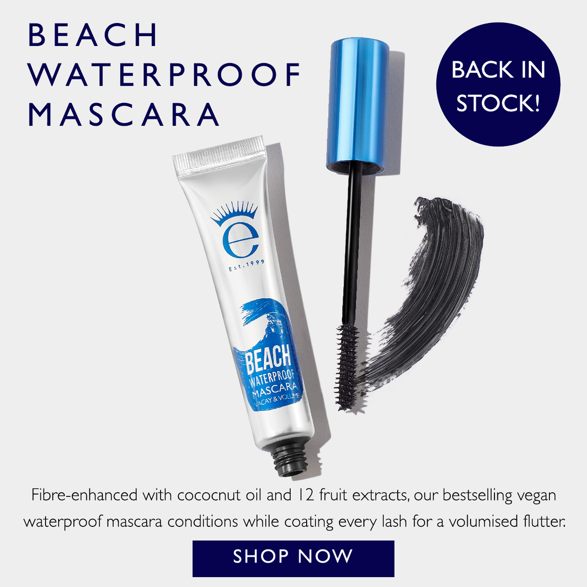 BEACH WATERPROOF MASCARA IS BACK IN STOCK!