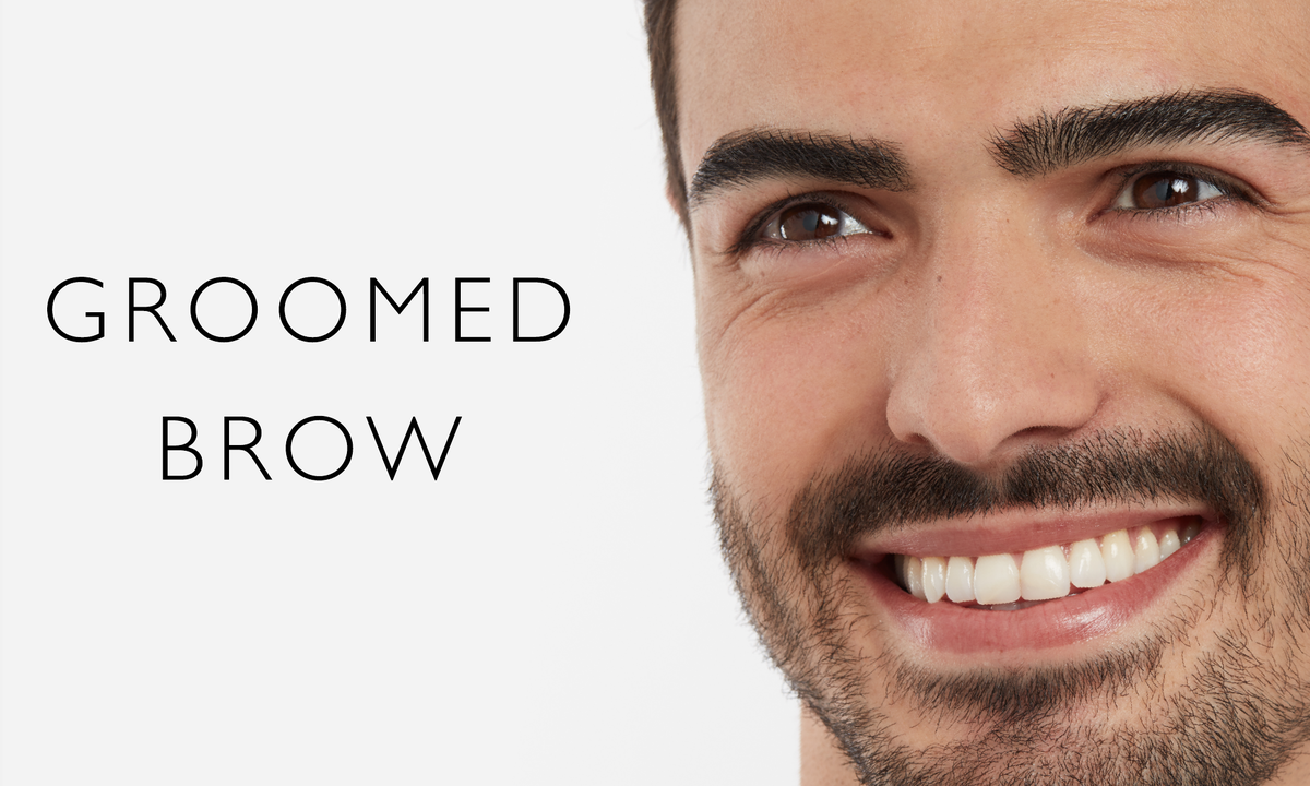 groomed brows