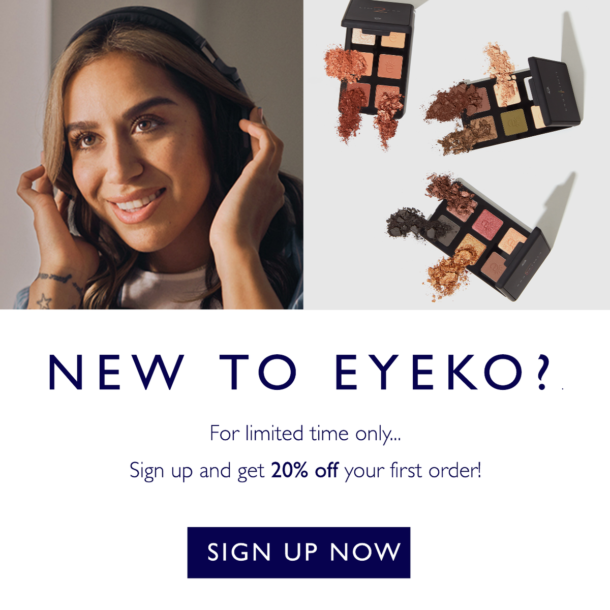 New customers sign up to receive 20% off