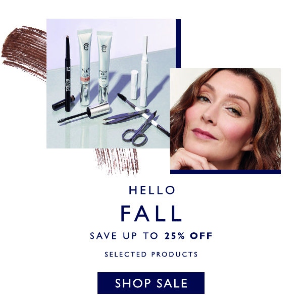 Hello Fall save up to 25% off selected products