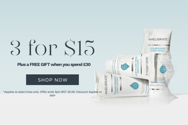 Ameliorate Enjoy 3 for $15 on select lines 