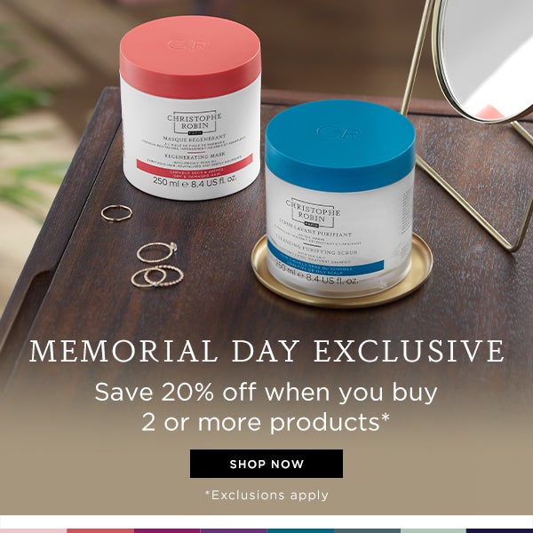 Memorial Day Exclusive | Save 20% off when you buy 2 or more products *Exclusions apply