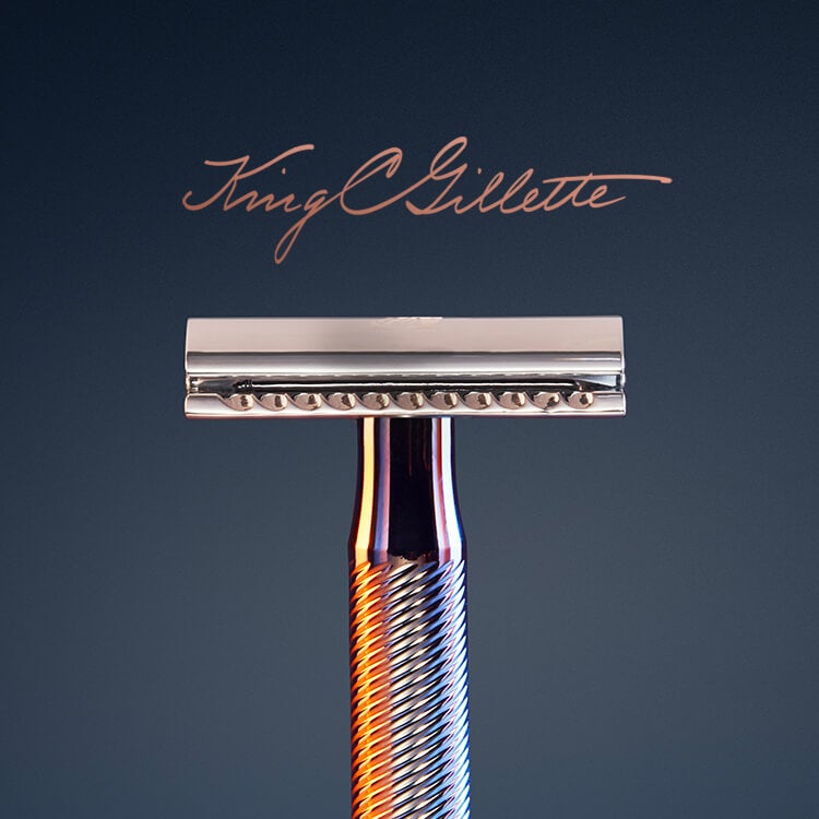 close up of King C. Gillette Double Edge Razor