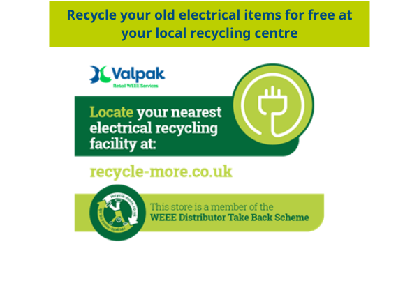 Recycle your old electrical items for free at your local recycling centre | Gillette UK