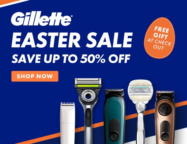 Up to 50% off - Make Easter a little bit more special with Gillette Easter gifts 2024 ☆ Treat your family and friends this Easter to our range of shaving & skin care products