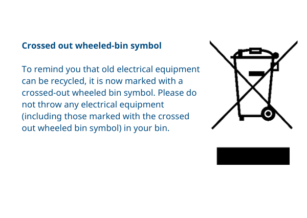 Crossed out wheelie bin symbol | Gillette UK