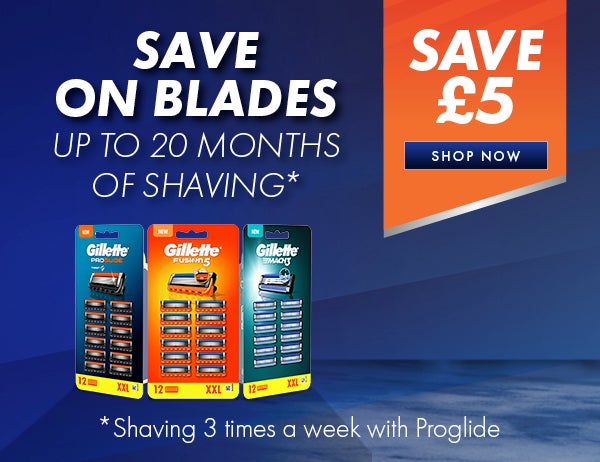 Save £5 on VALUE pack blades!