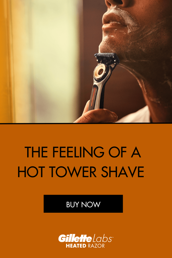 The feeling of a hot towel shave - shop gillette labs heated razor