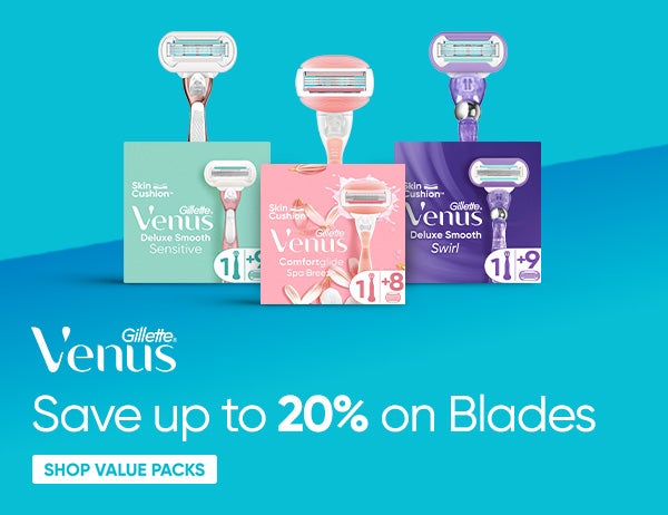 Save up to 20% on Venus Value Pack Blades | Gillette Venus