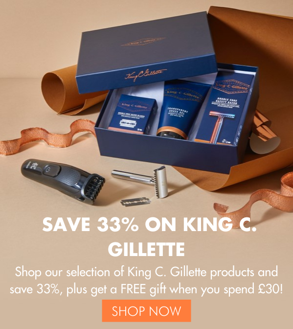 MASTER YOUR STYLE AND SAVE 33% ON KING C. GILLETTE!