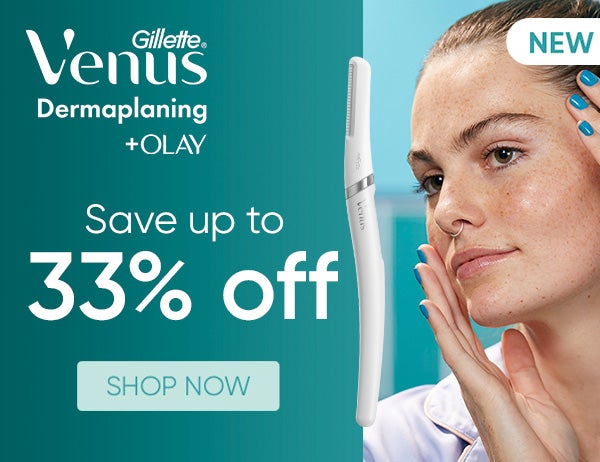 Venus Dermaplaning Range 33% off selected products