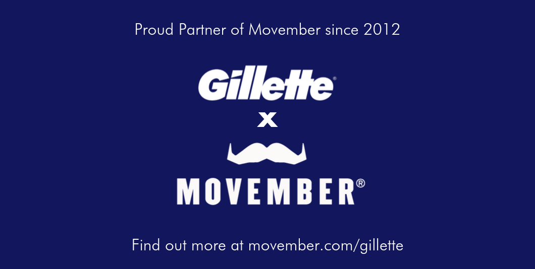 Gillette partnership with Movember