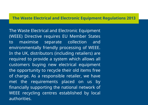 The Waste Electrical and Electronic Equipment Regulations 2013 | Gillette UK