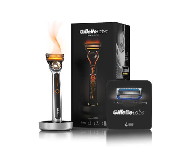 Gillette Labs Heated Razor Handle and 6 Gillette Labs Heated Razor Blades | Gillette Labs UK