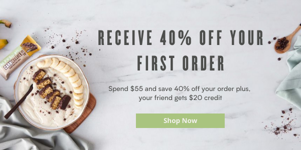 Receive 40% off your first order