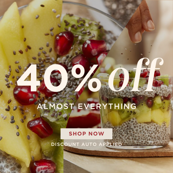 40% off almost everything. Discount applies automatically at basket.