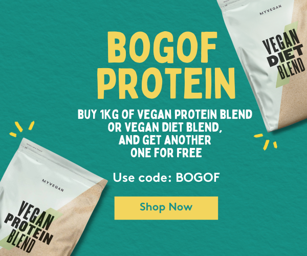 BOGOF Protein | Buy 1kg Vegan Protein Blend or Diet Blend, get another for FREE! | Code: BOGOF