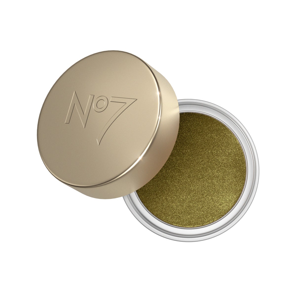 No7 Pro Artist Gilded Glimmer Cream Eyeshadow in Forest Gold