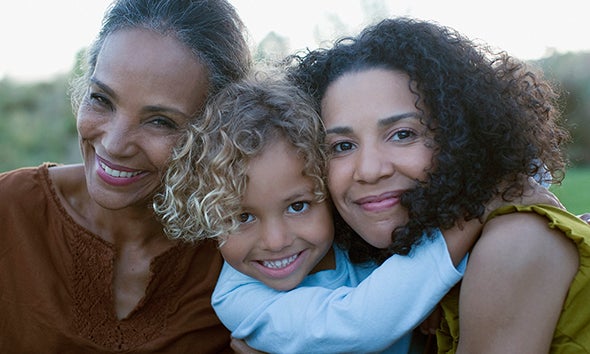 3 women smiling